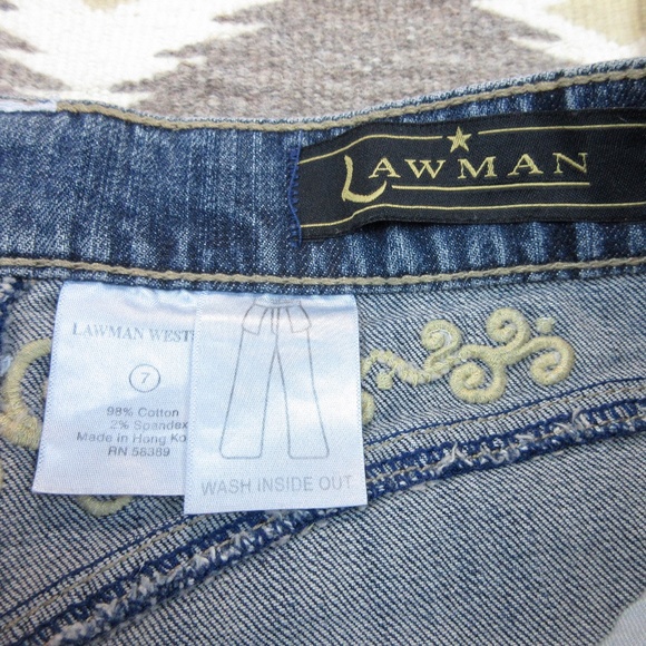 Vintage Lawman Western Cowgirl Jeans, Sz S Small - Picture 7 of 7